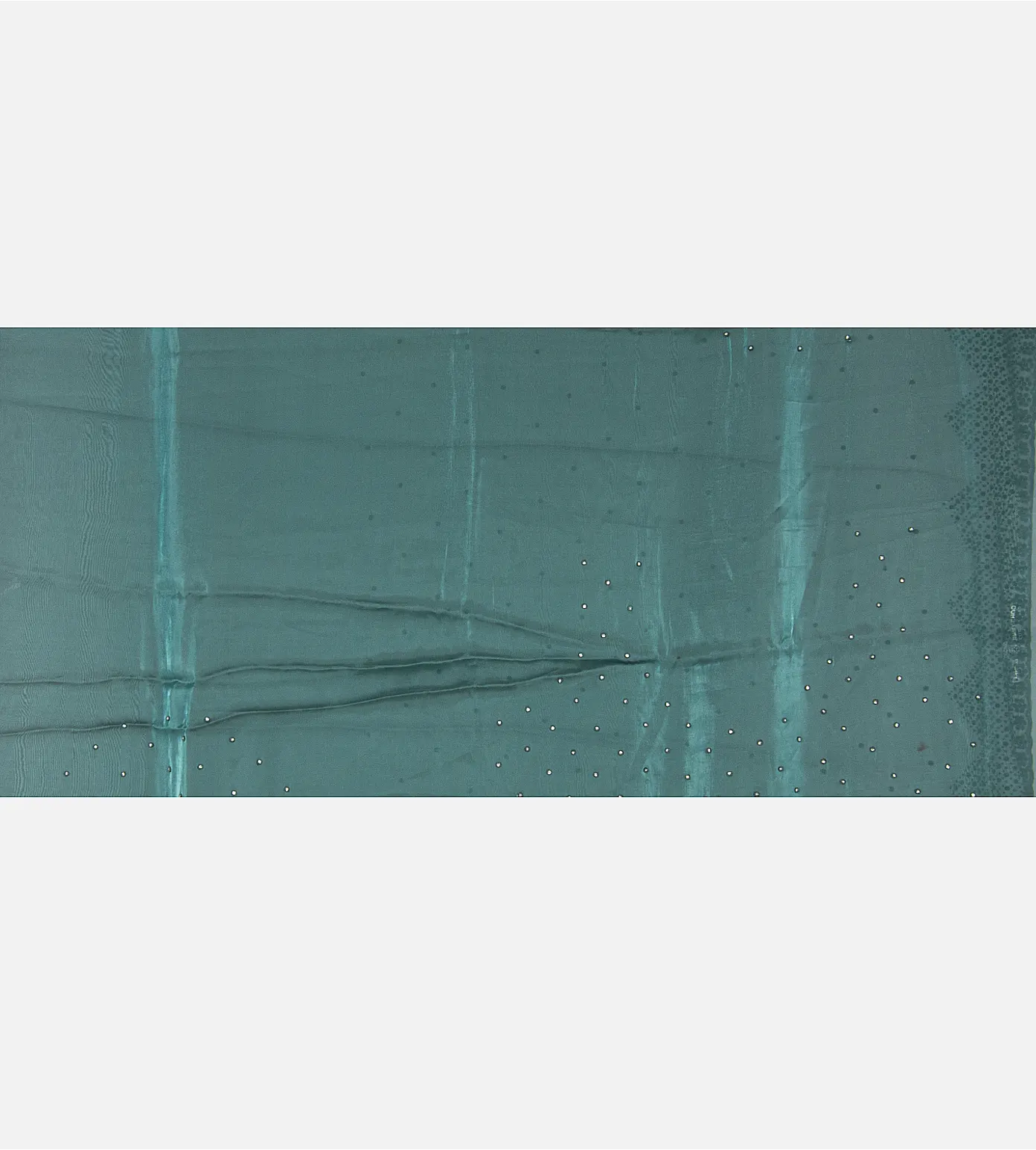 Emerald Green Tissue Organza  Saree4