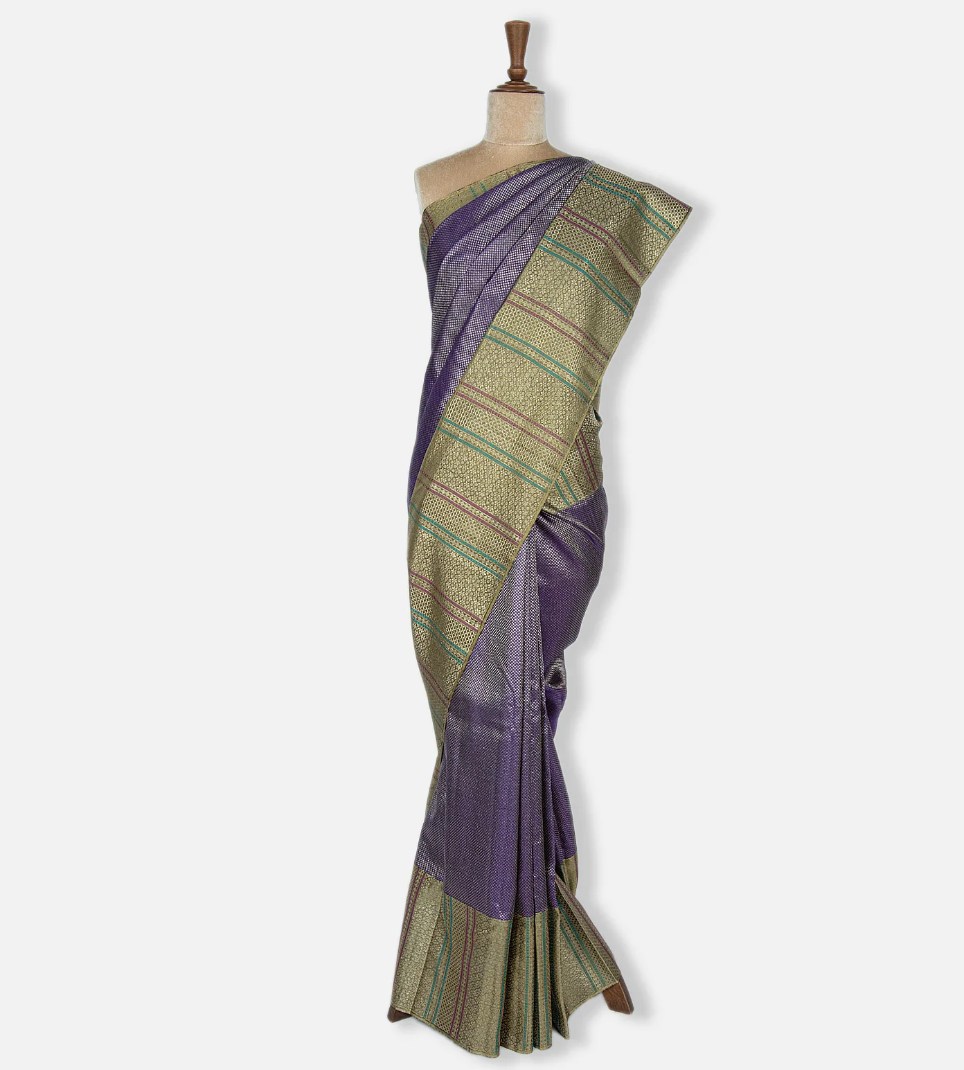 Blue Kanchipuram Silk Saree2