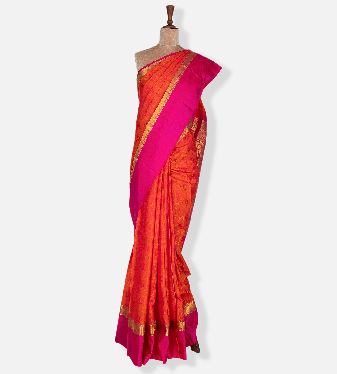 Orange Soft Silk Saree2