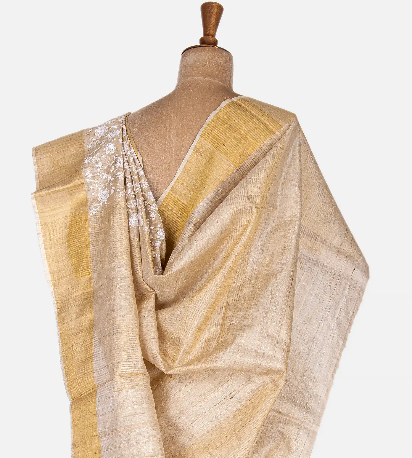Creme Tussar Saree3