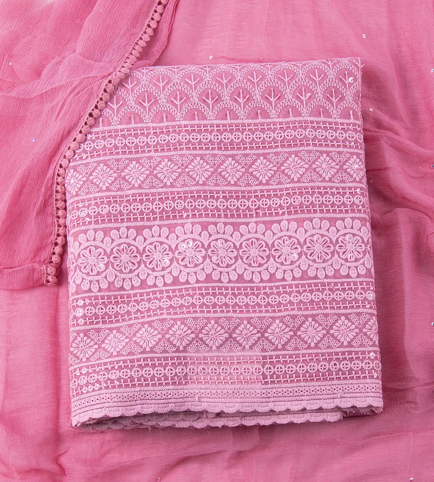 Light Pink Georgette Salwar1