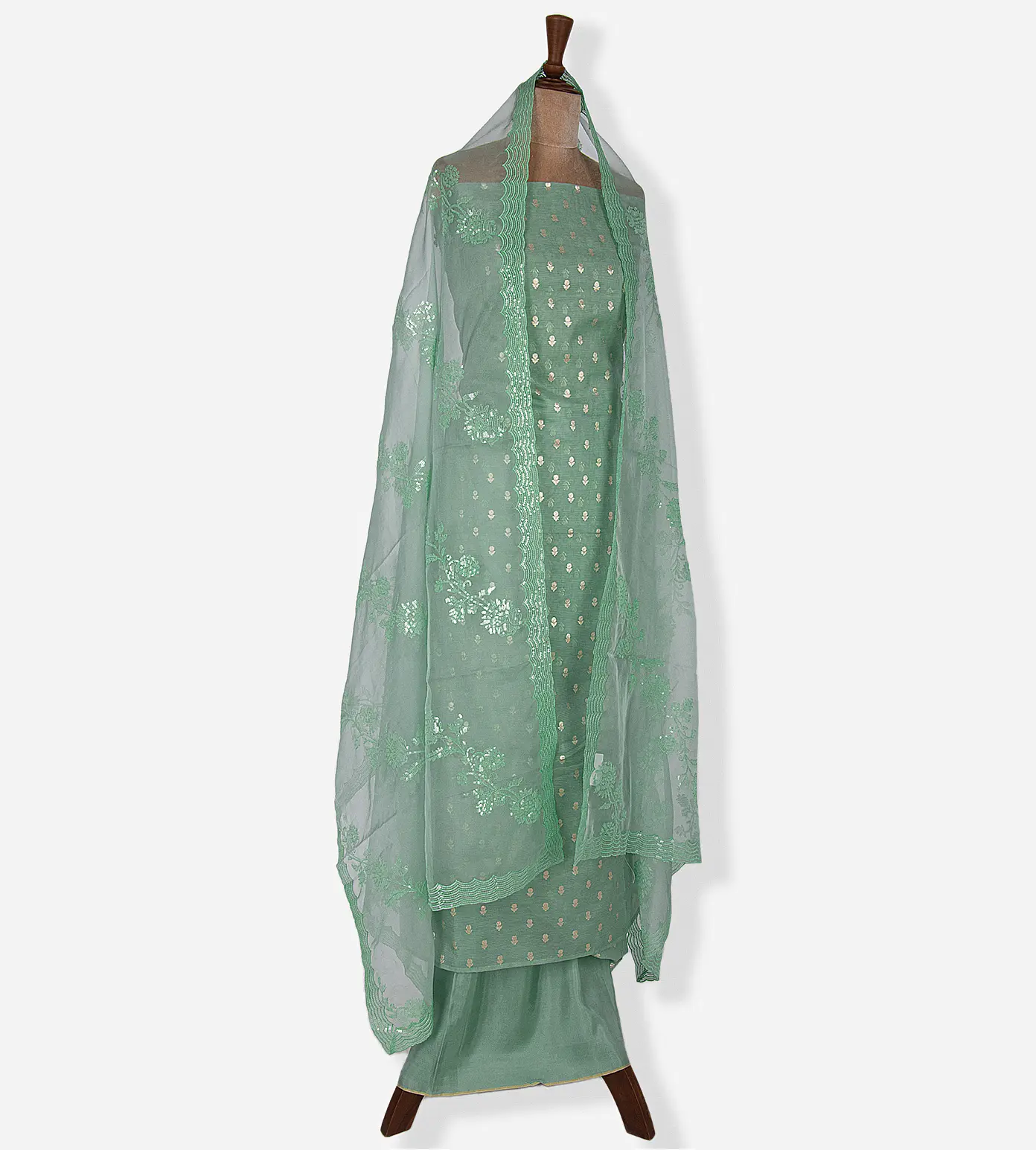 Green Organza Salwar2