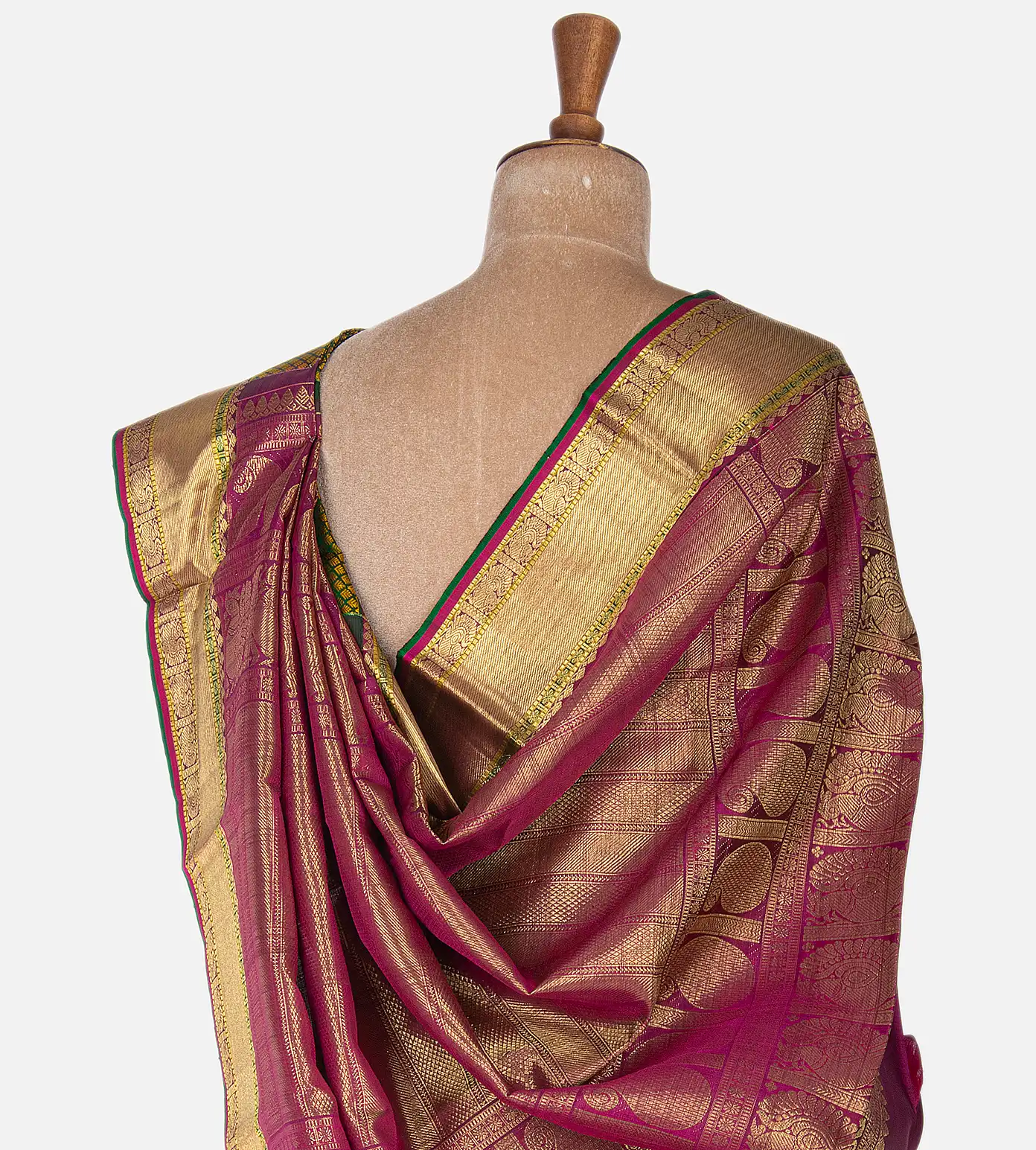 Green Kanchipuram Silk Saree3