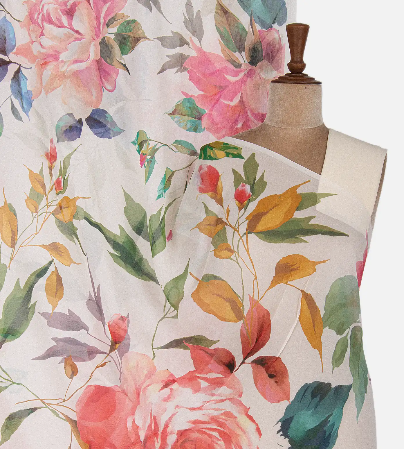 Off White Chiffon Saree1