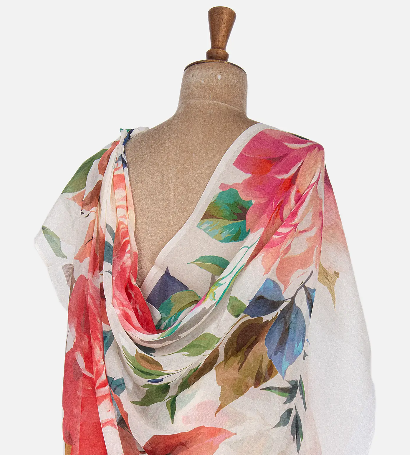 Off White Chiffon Saree3