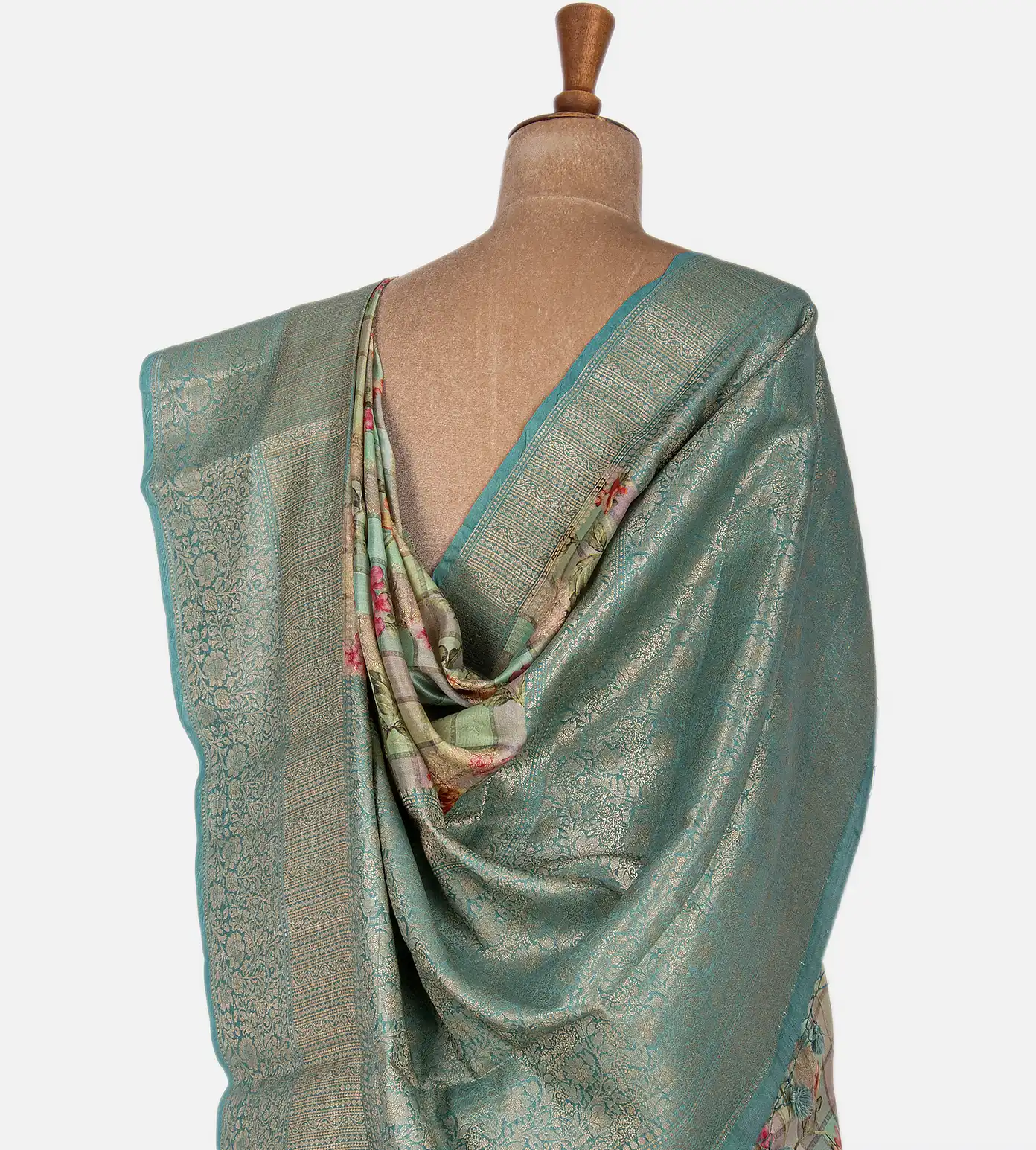 Multicolour Chaniya Silk Saree3