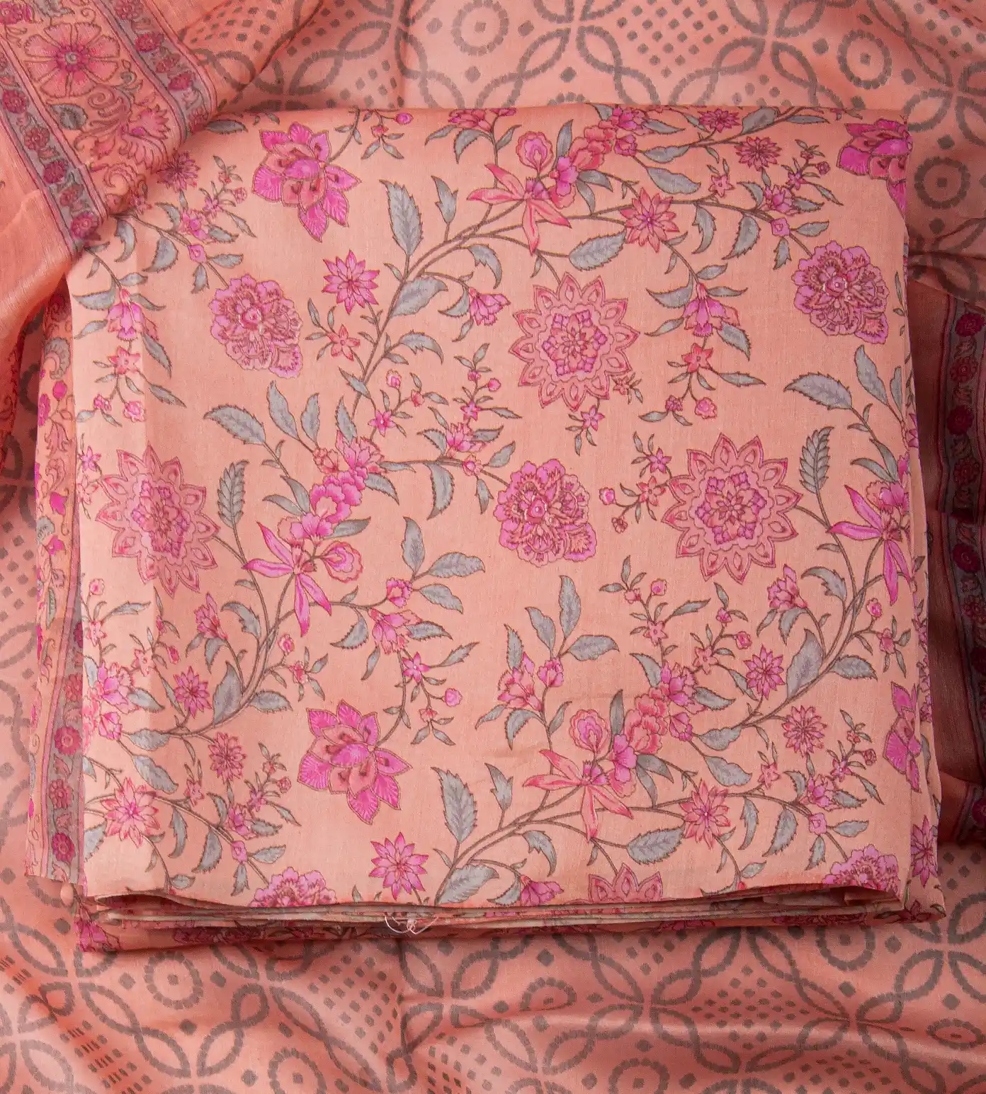 Peach Chanderi Cotton Salwar1