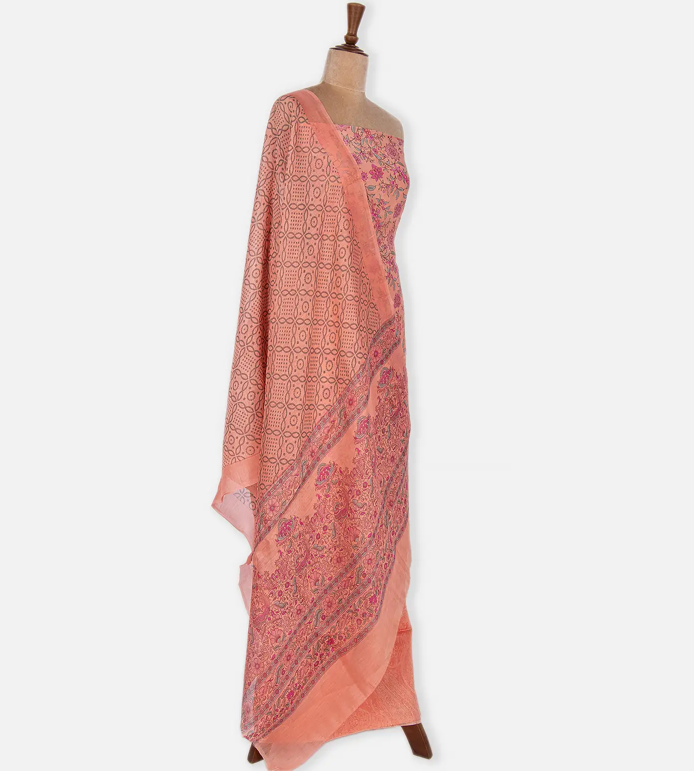 Peach Chanderi Cotton Salwar3