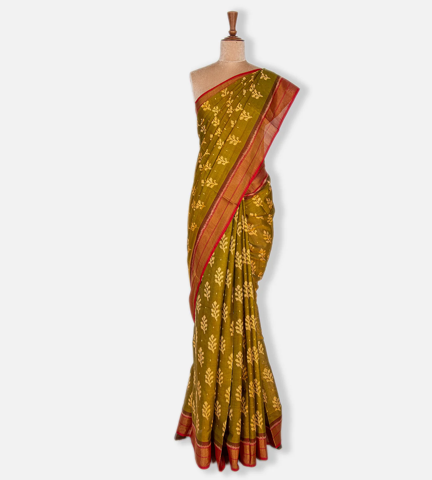 Olive Patola Silk Saree2