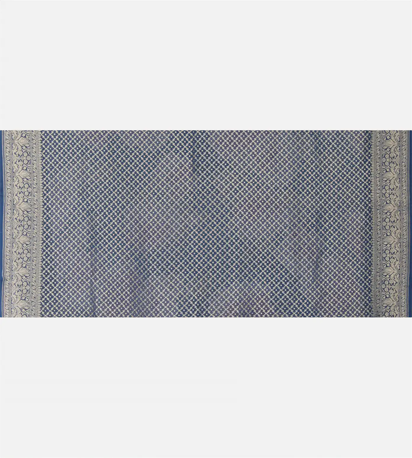 Blue Banarasi Georgette Saree4