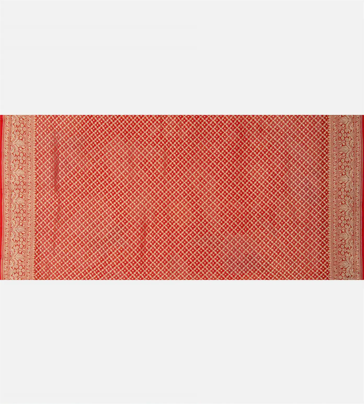 Red Banarasi Georgette Saree4