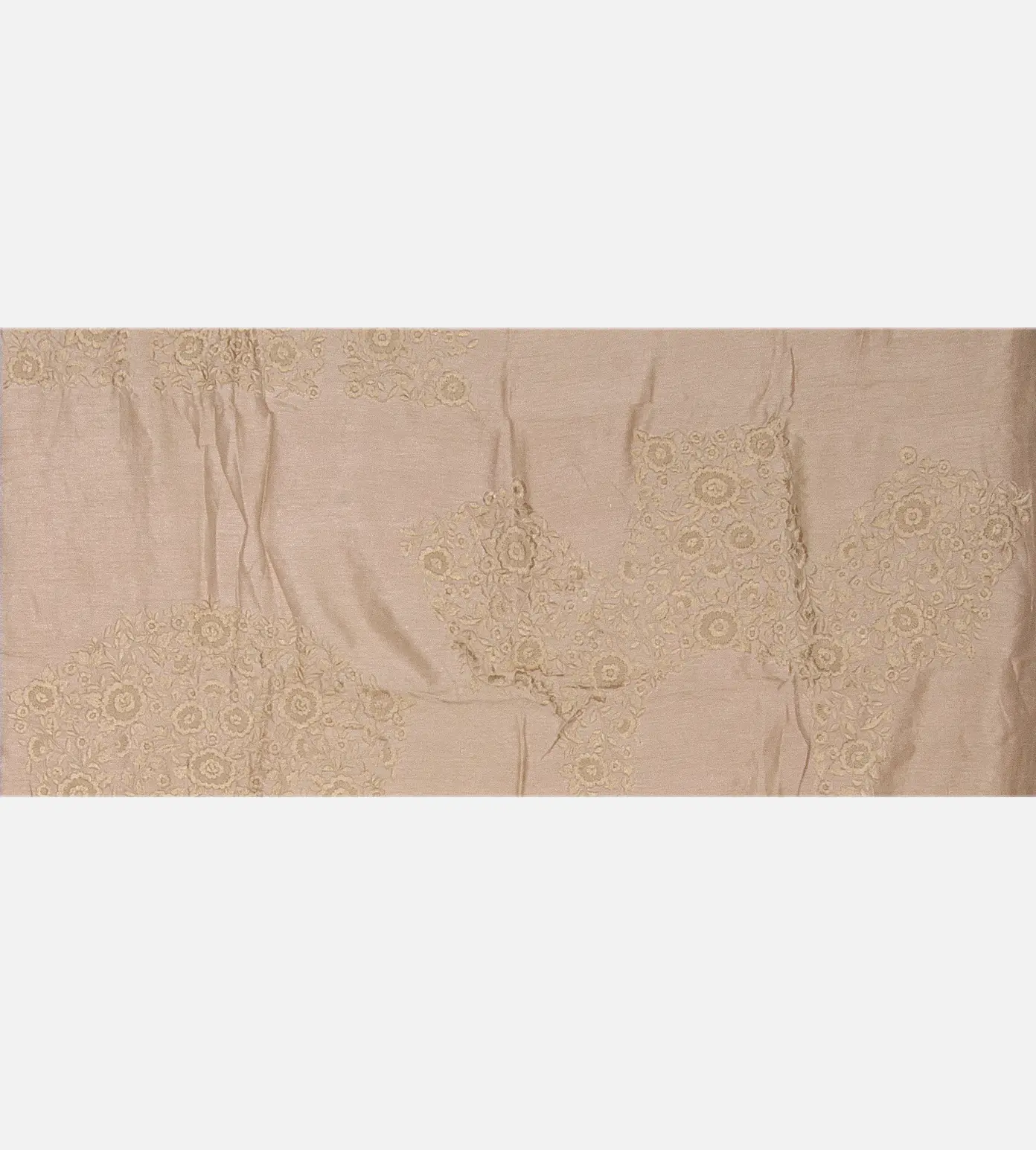 Rose gold Tussar Saree4