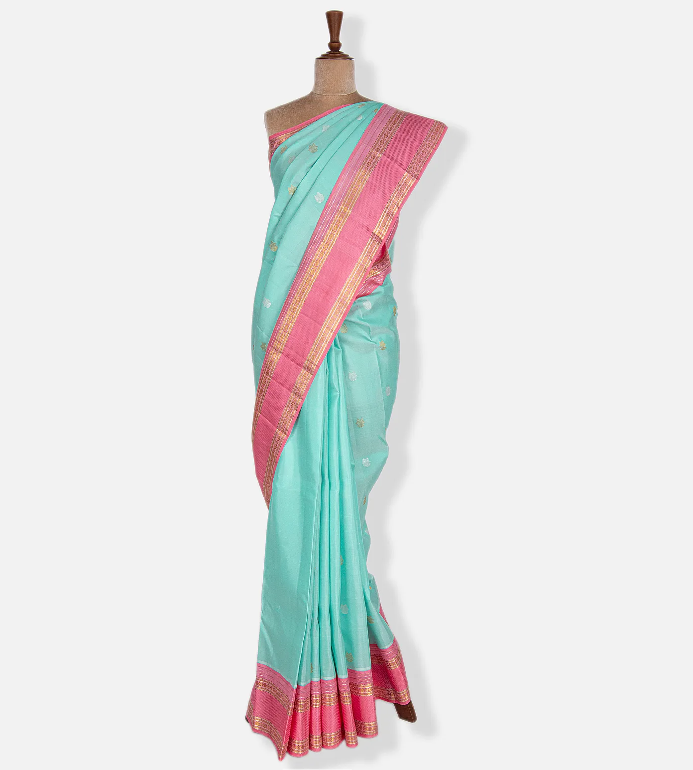 Blue Kanchipuram Silk Saree2