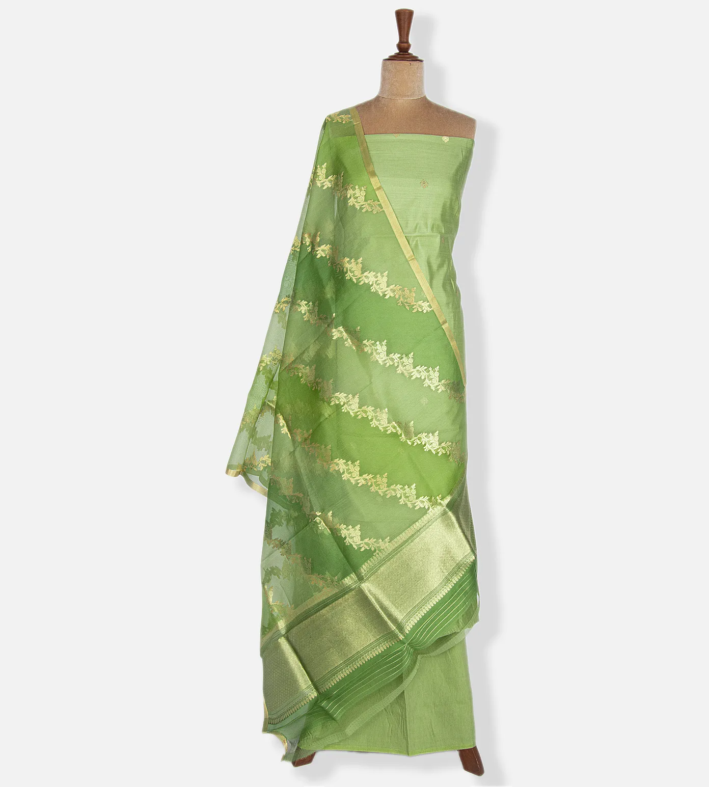 Green Banarasi Silk Salwar2