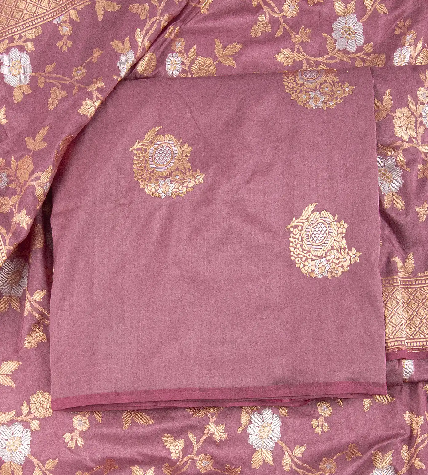 Pink Banarasi Silk Salwar1