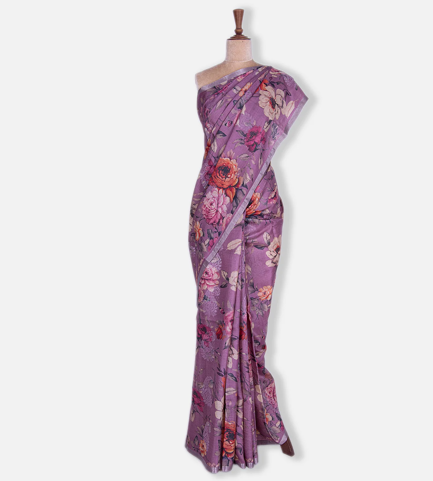 Onion Pink Tussar Saree2