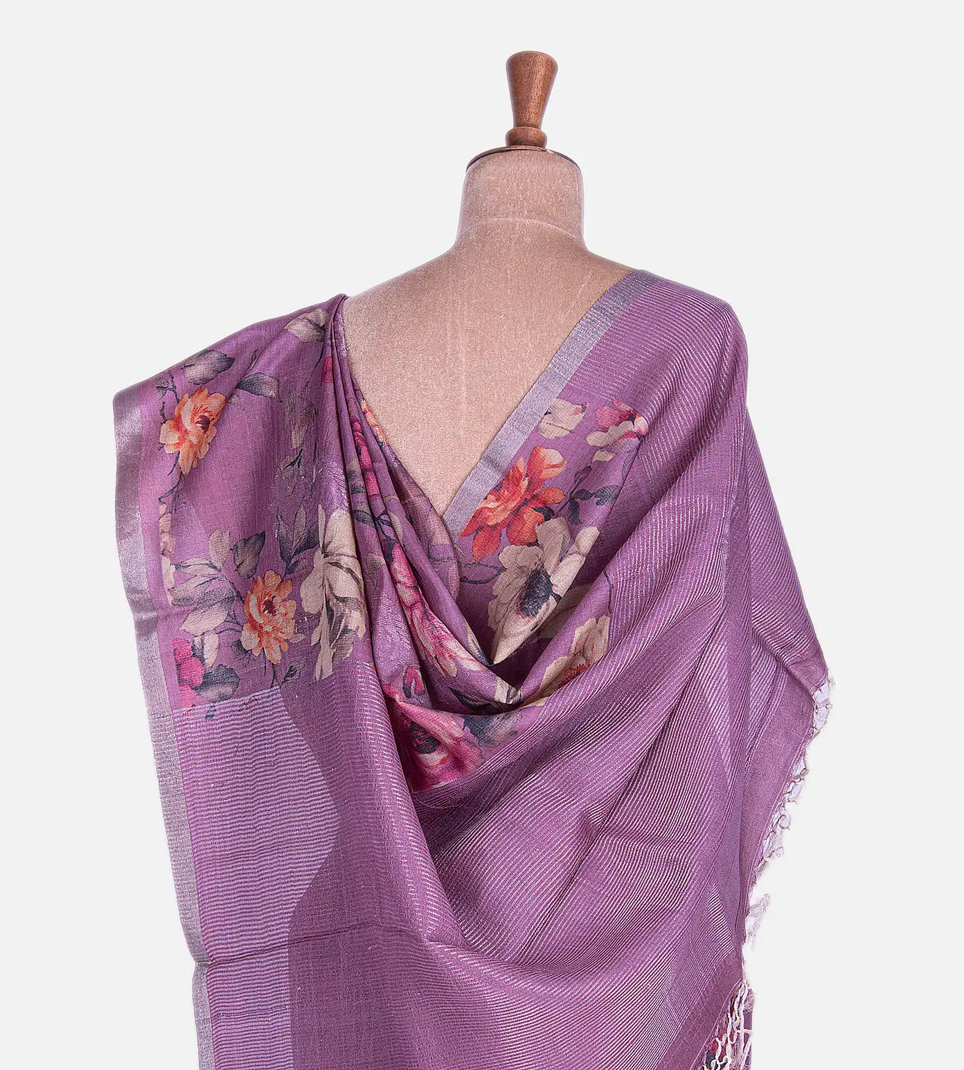 Onion Pink Tussar Saree3