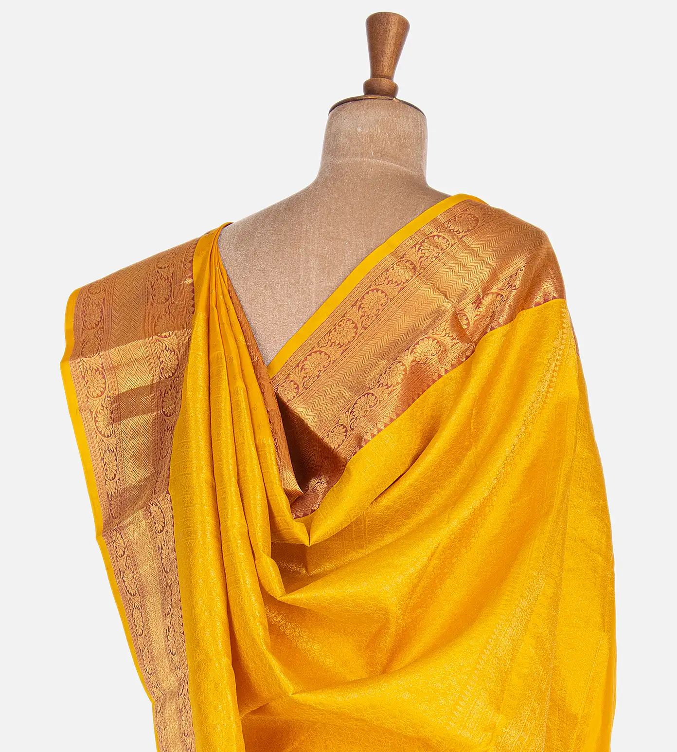 Yellow Soft Silk Saree3