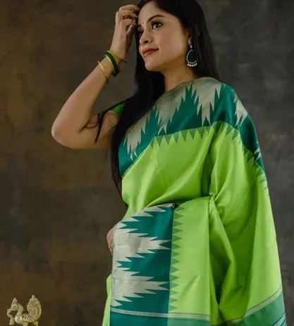 Green Kanchipuram Silk Saree1