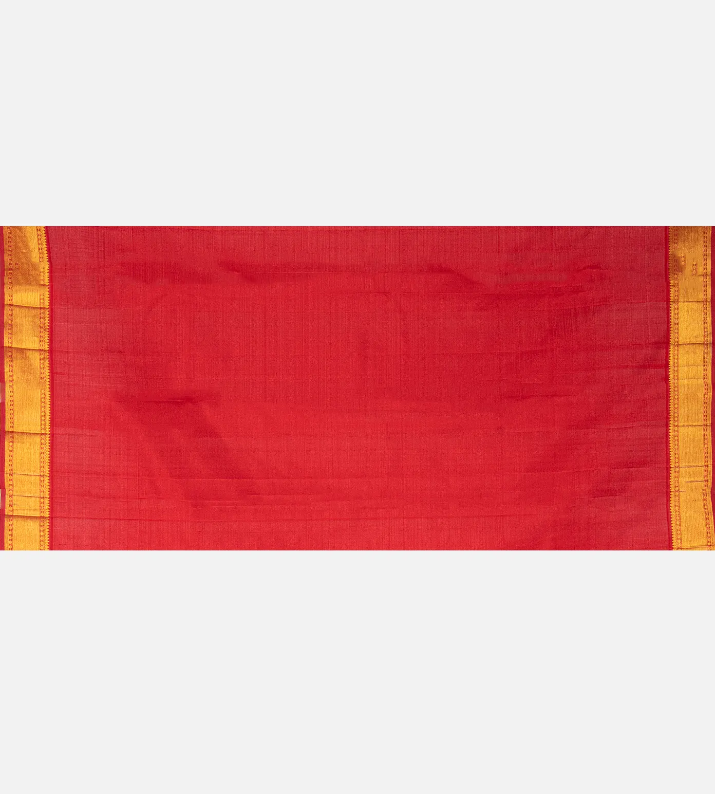 Off-White Hand Block Printed Kanchipuram Silk Saree4