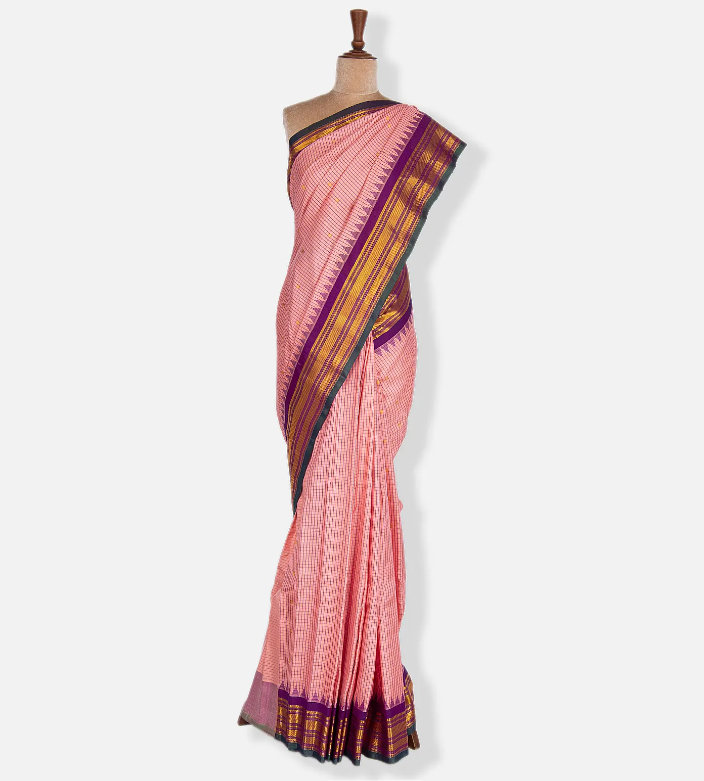 light-pink-gadwal-silk-saree-rv27370-b
