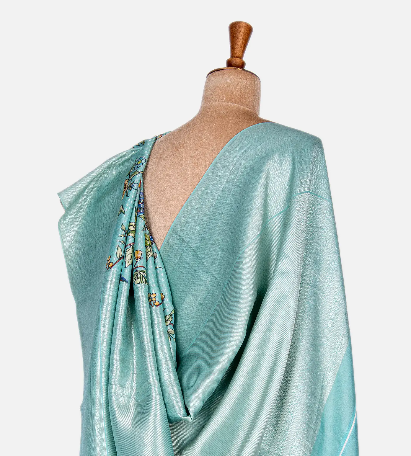 Blue Kanchipuram Silk Saree3