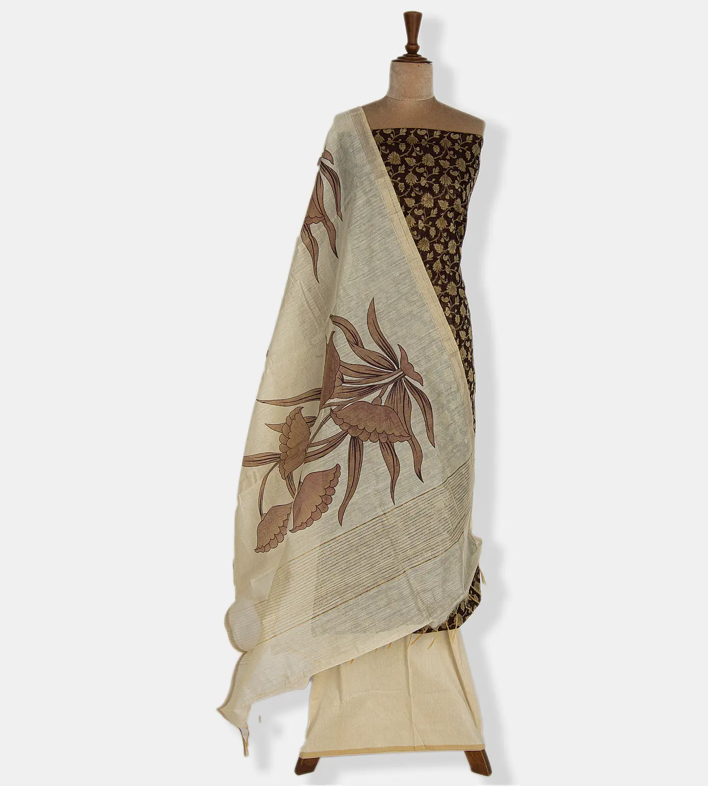 Maroon Banarasi Cotton Salwar2