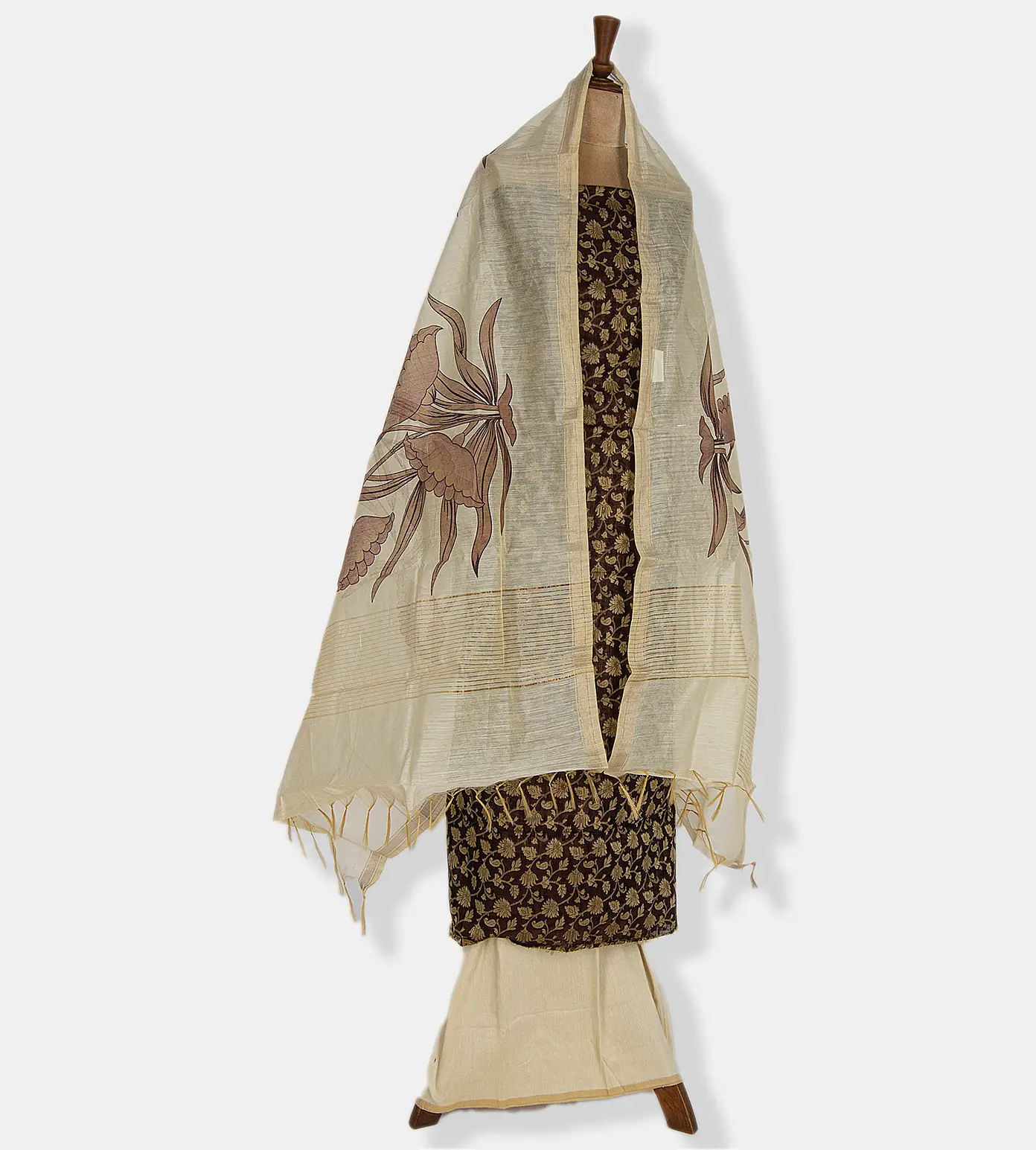 Maroon Banarasi Cotton Salwar3