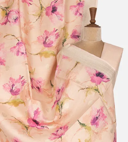 Peach Kattan Silk Saree1