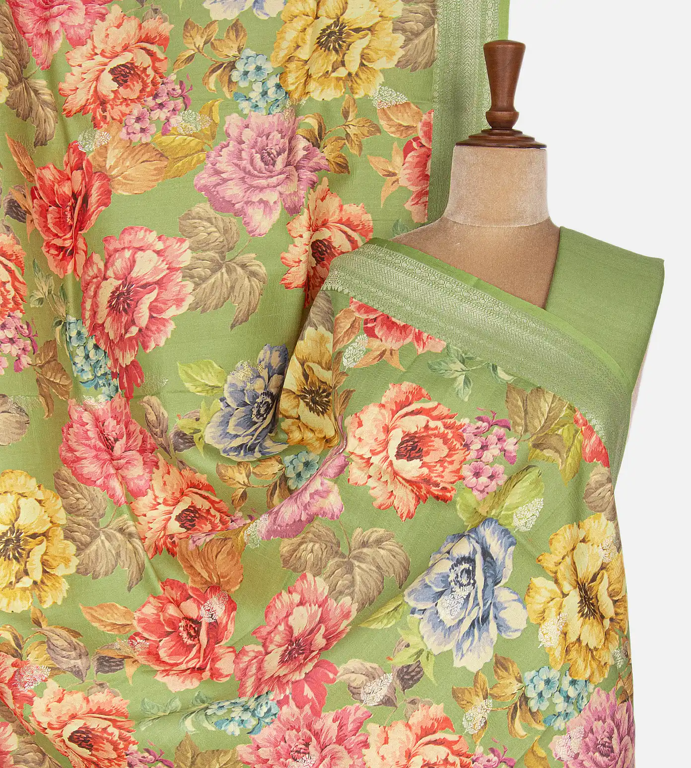 Light Green Kattan Silk Saree1