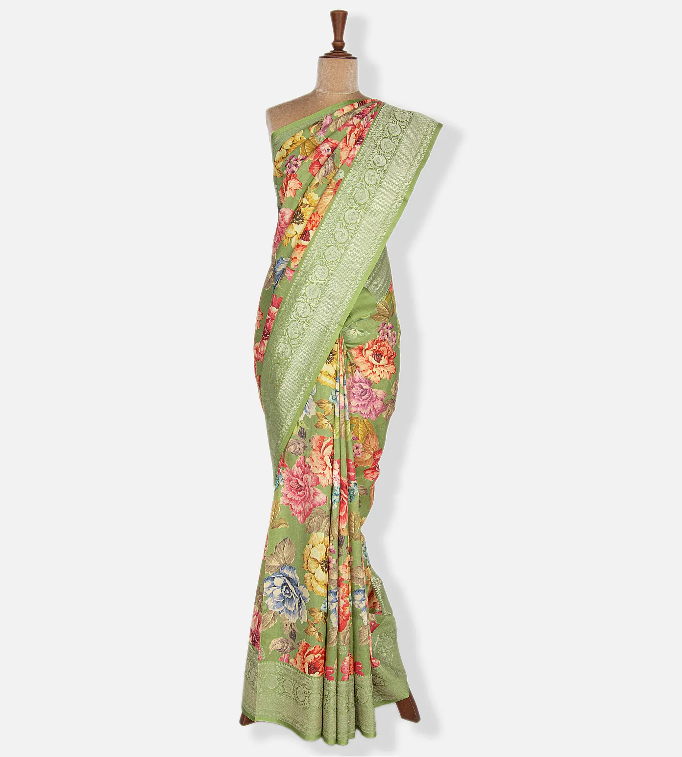 Light Green Kattan Silk Saree2