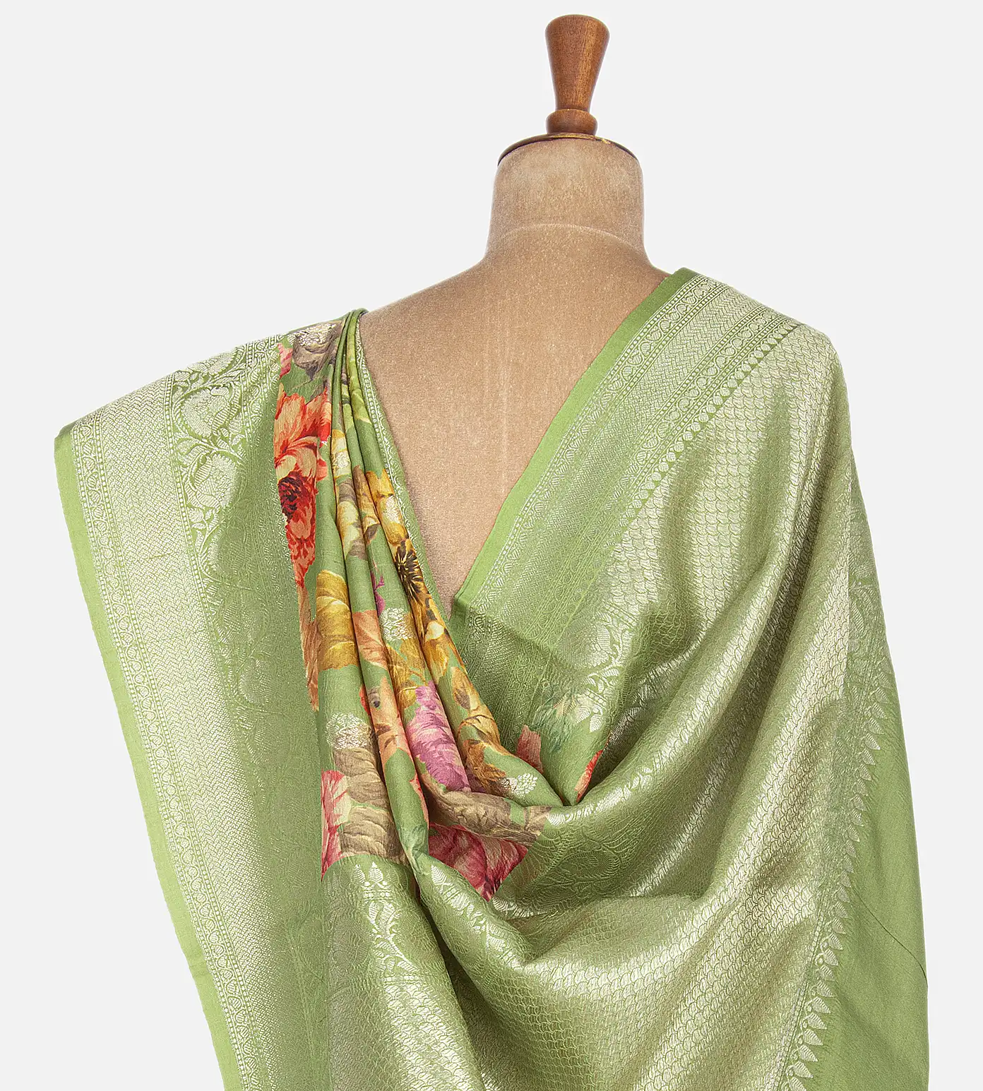 Light Green Kattan Silk Saree3