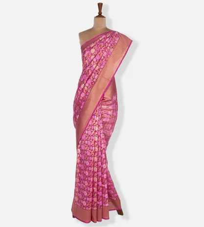 Pink Kora Silk Saree2