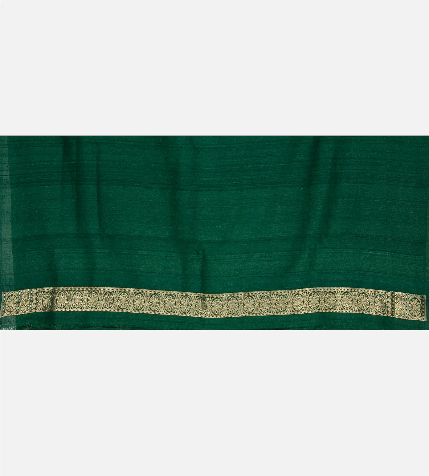 Green Banarasi Tussar Georgette Saree4