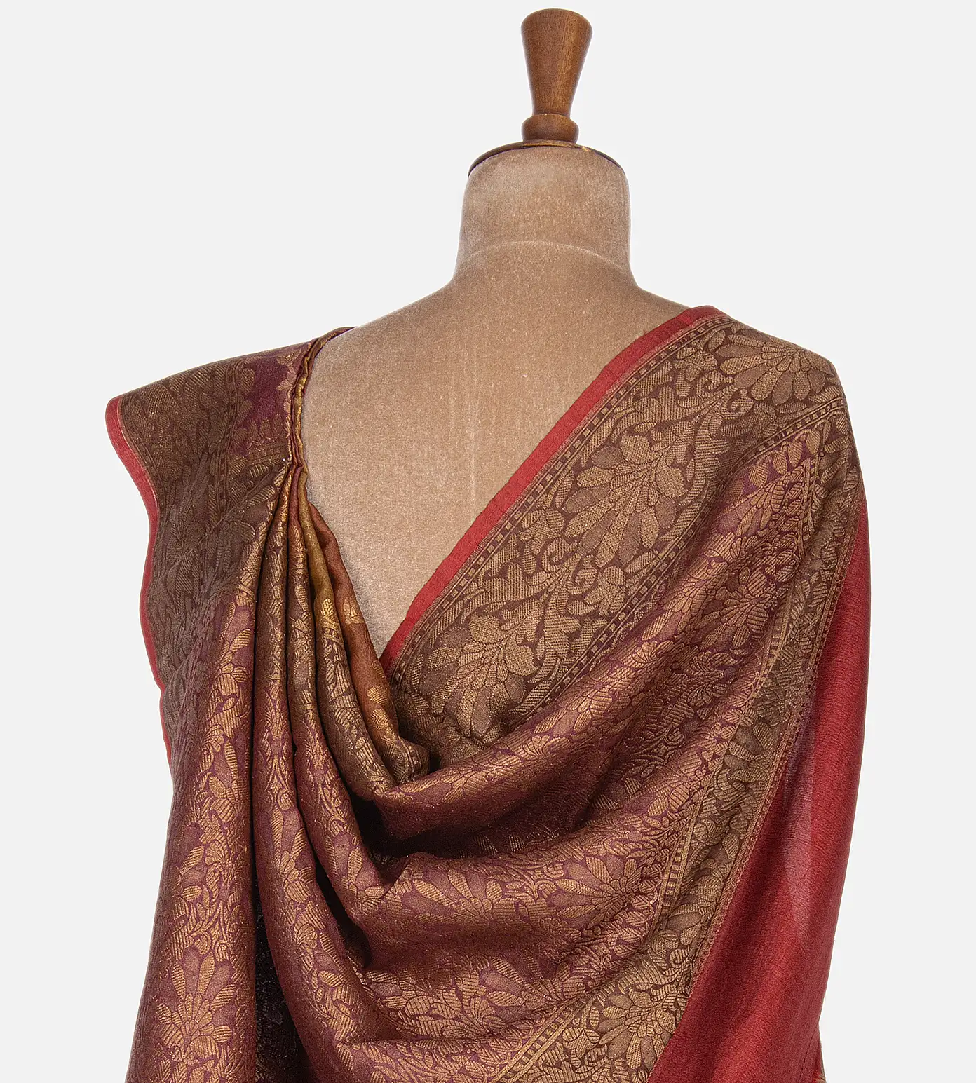 Multicolour Banarasi Tussar Georgette Saree3