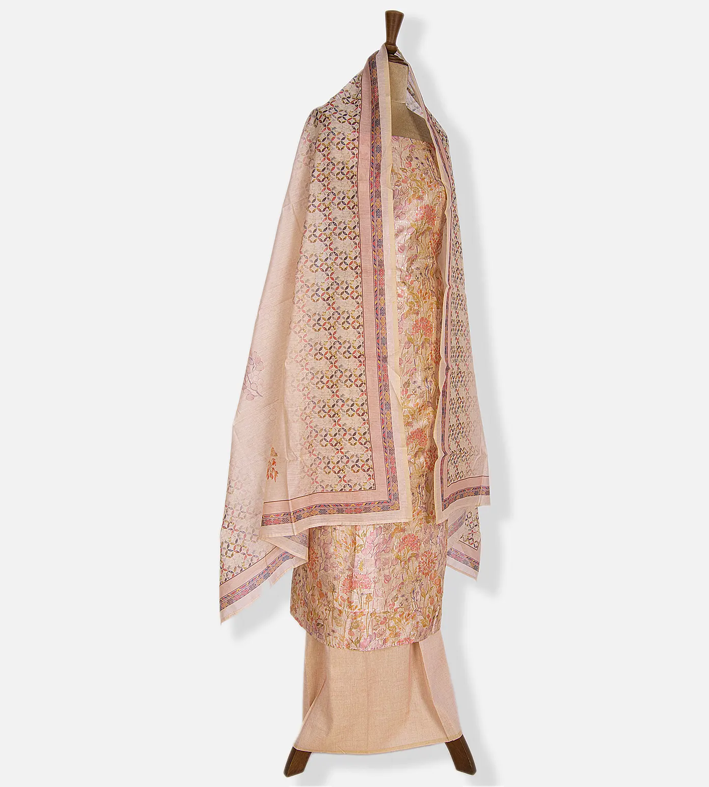 Peach Mixed Cotton Salwar3