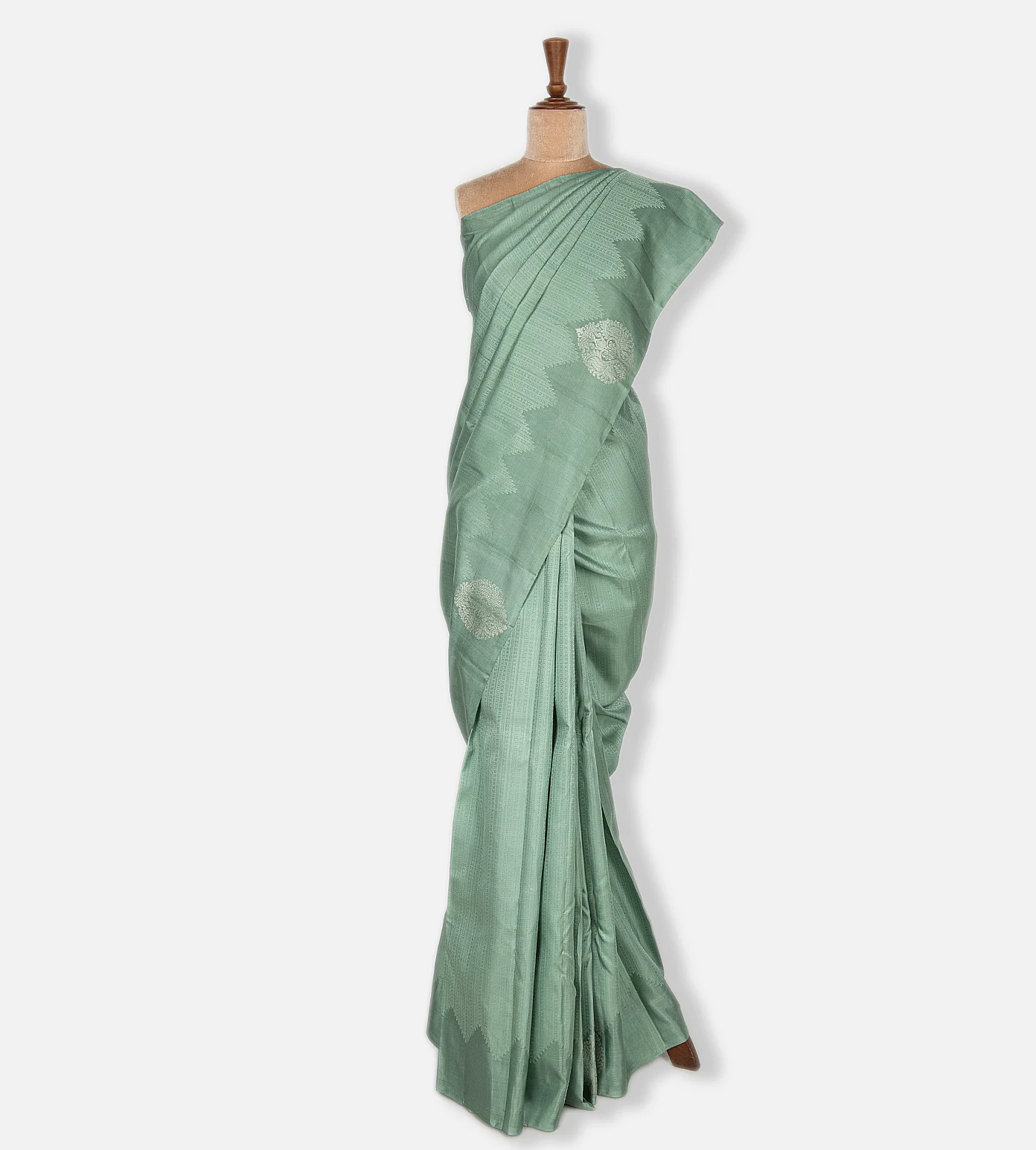 Pastel Green Kanchipuram Silk Saree2