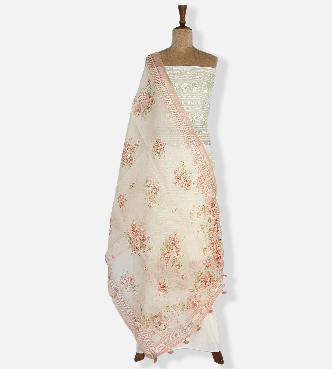 Off White Organza Embroidery Salwar2