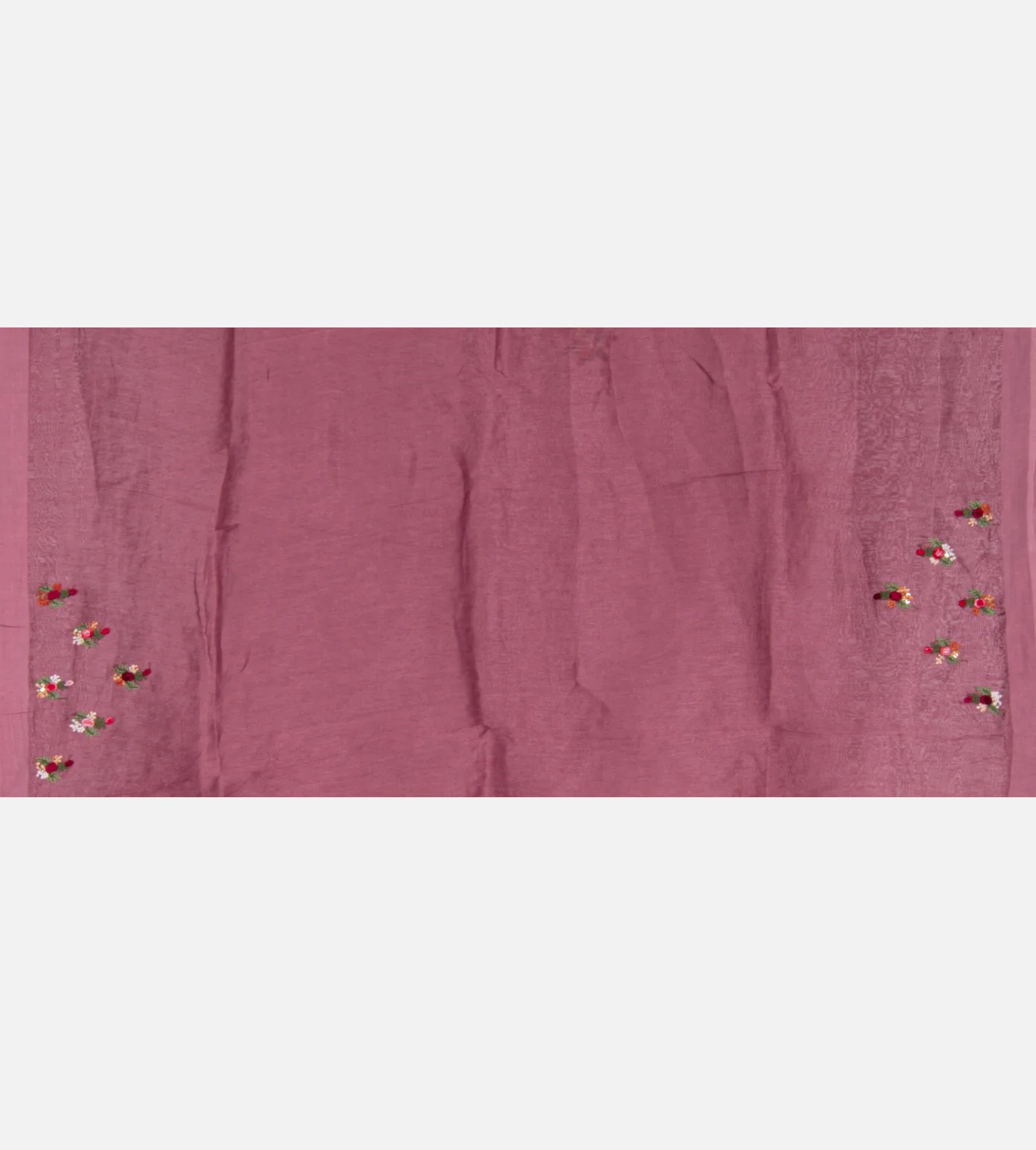 Lotus Pink Linen Saree4