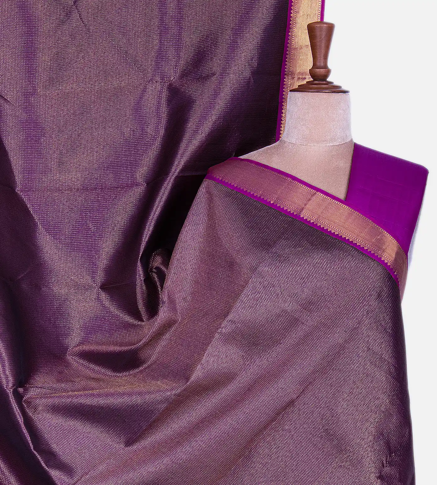 Purple Kanchipuram Silk Saree1