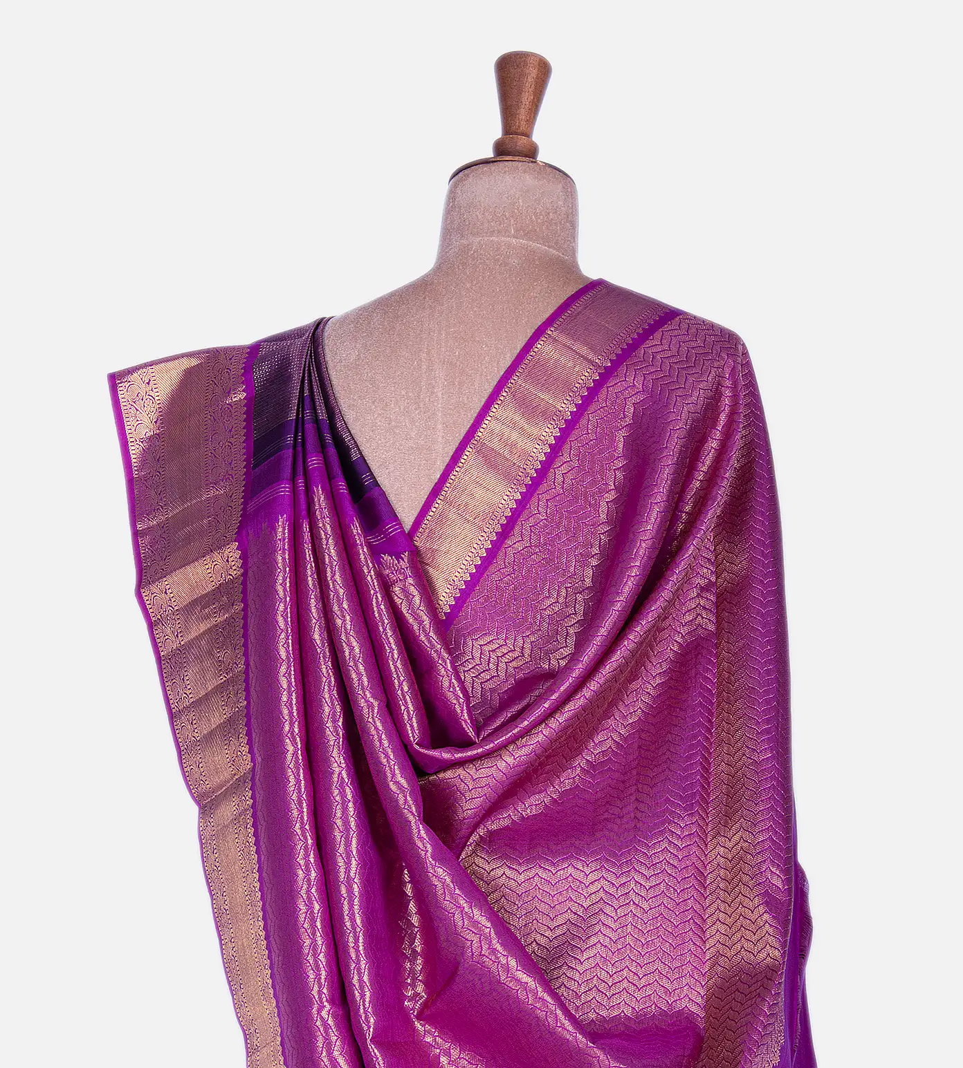 Purple Kanchipuram Silk Saree3