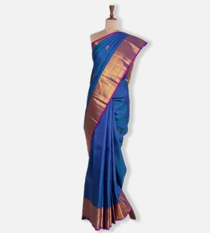 Blue Kanchipuram Silk saree2