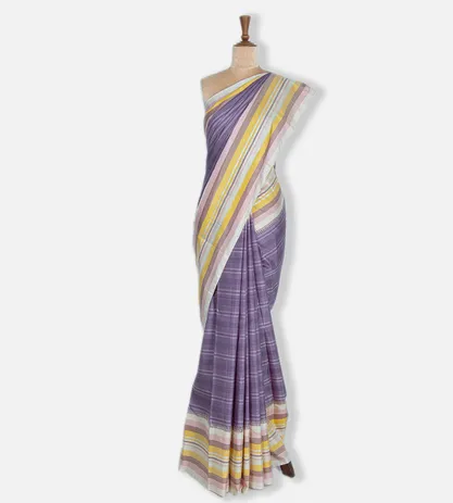Lilac Kanchipuram Silk Saree2