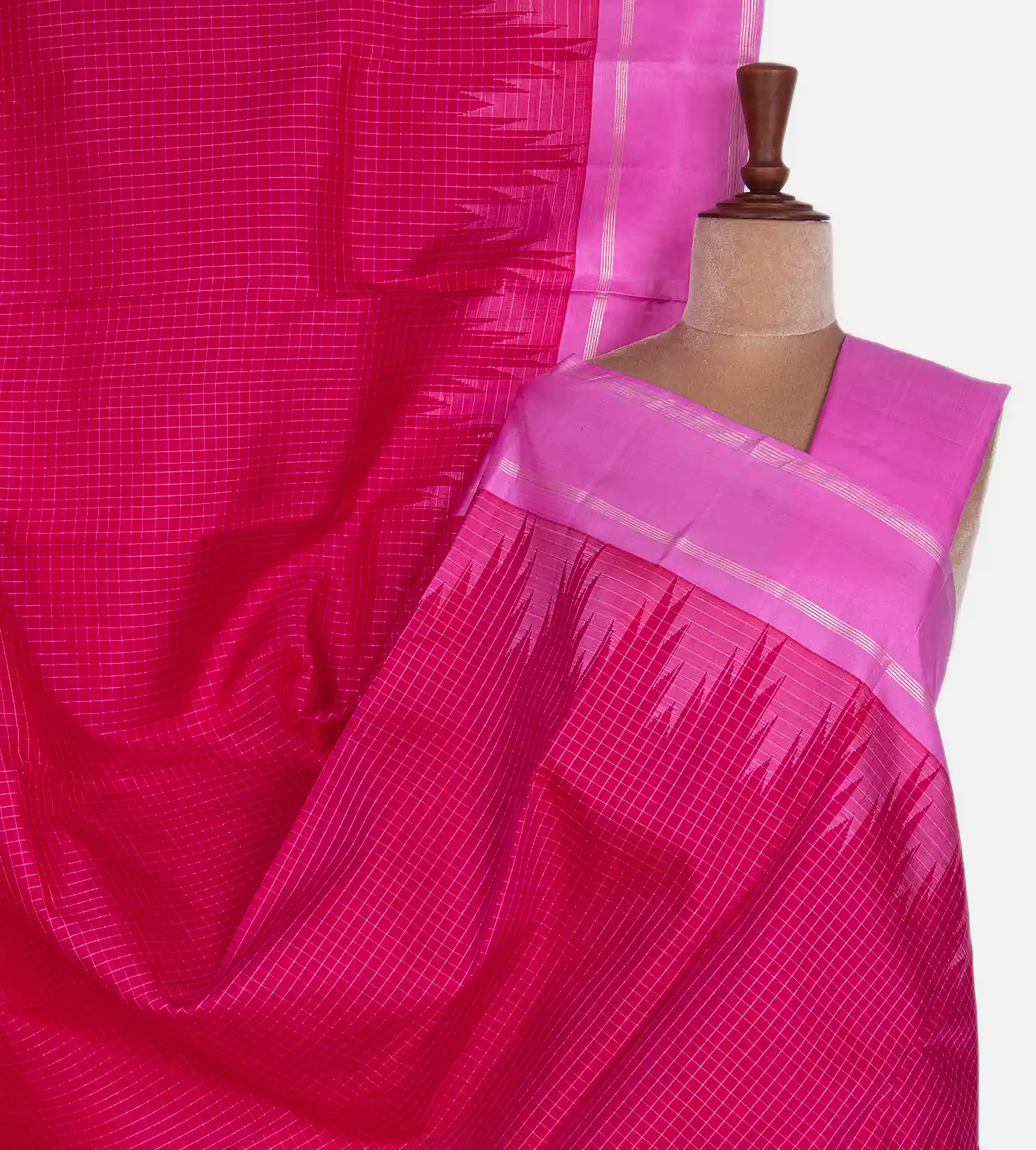 Pink Kanchipuram Silk Saree1