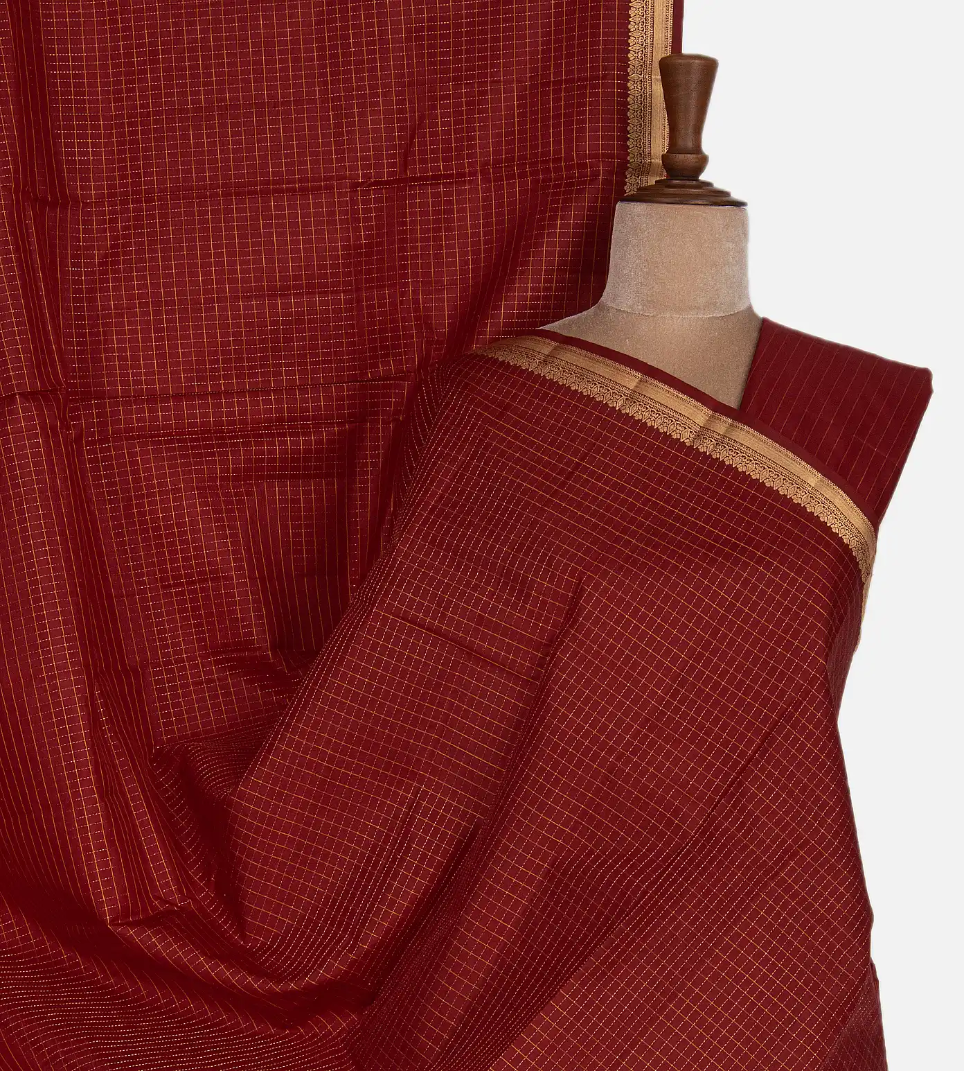 Maroon Soft Silk Saree1