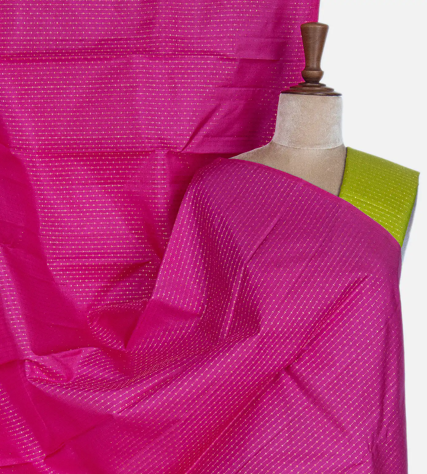 Fuschia Pink Kanchipuram Silk Saree1