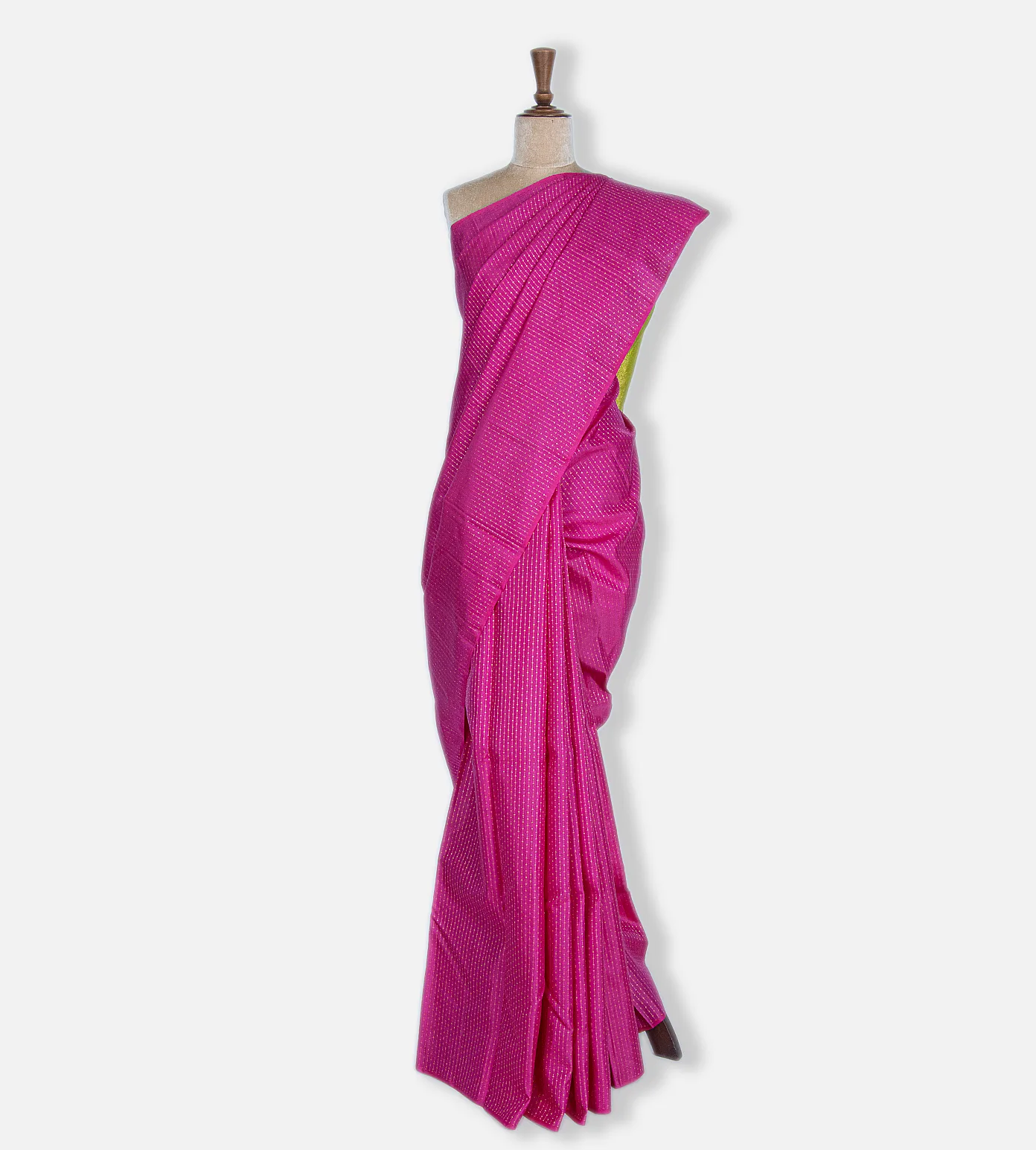 Fuschia Pink Kanchipuram Silk Saree2