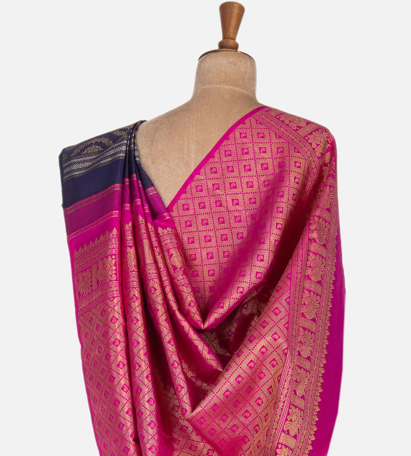 Blue Kanchipuram Silk Saree3