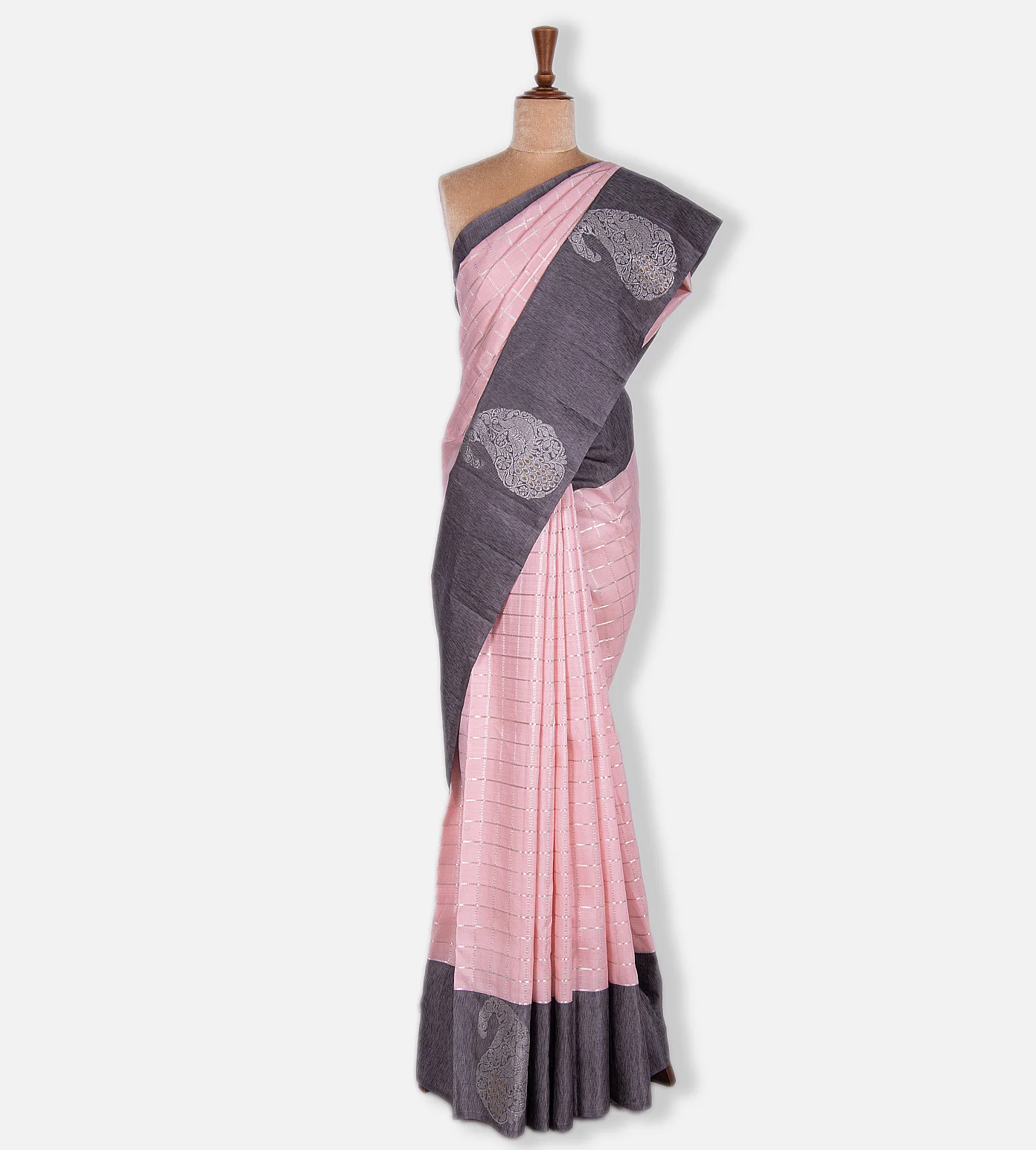Pastel Pink Kanchipuram Silk Saree2