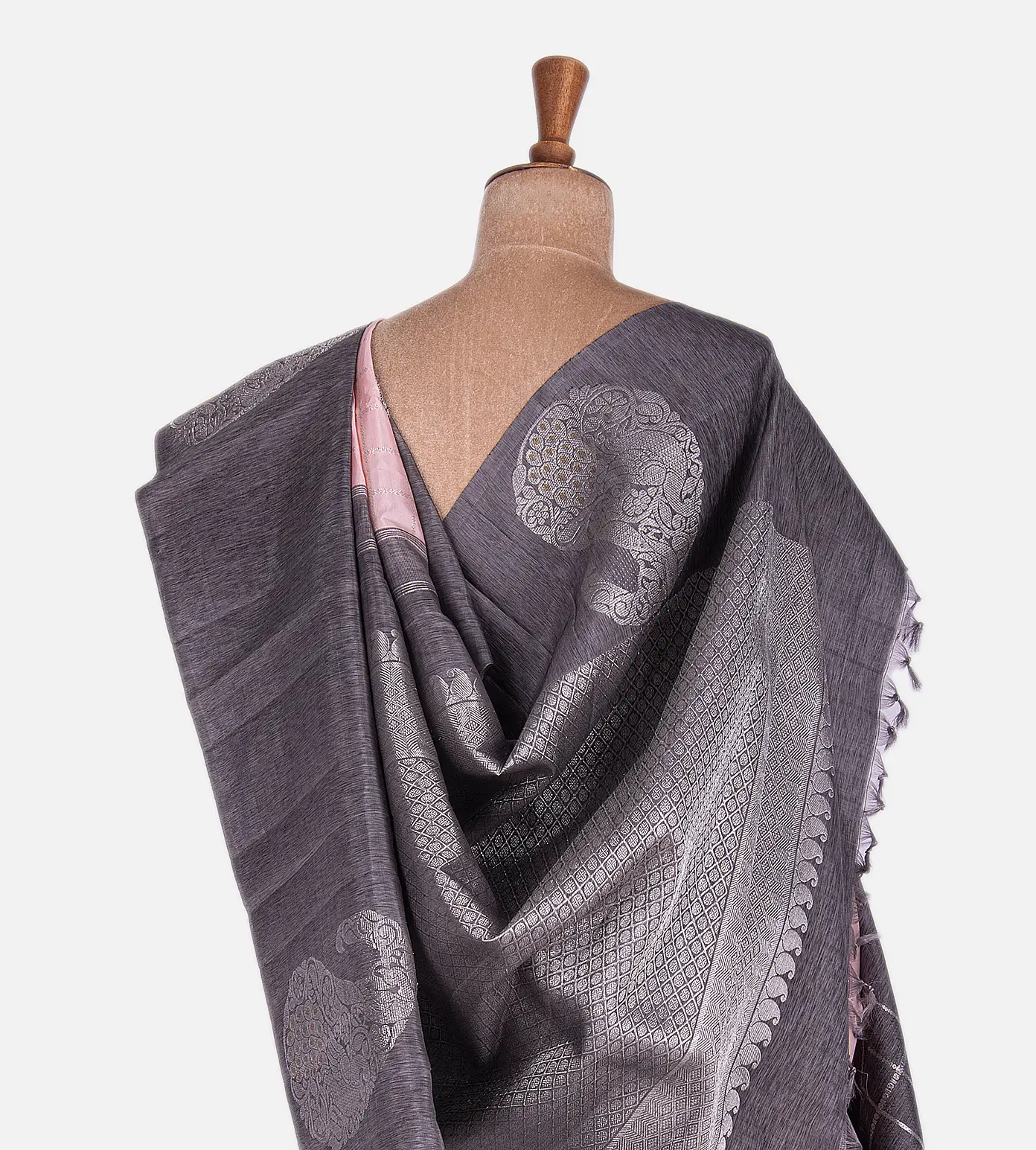 Pastel Pink Kanchipuram Silk Saree3